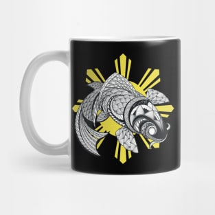 Philippine Sun/Tribal line Art Koi fish Mug